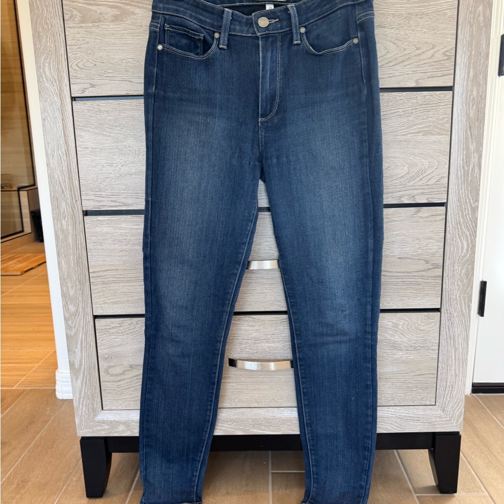 PAIGE Dark Blue Women's Skinny Jeans